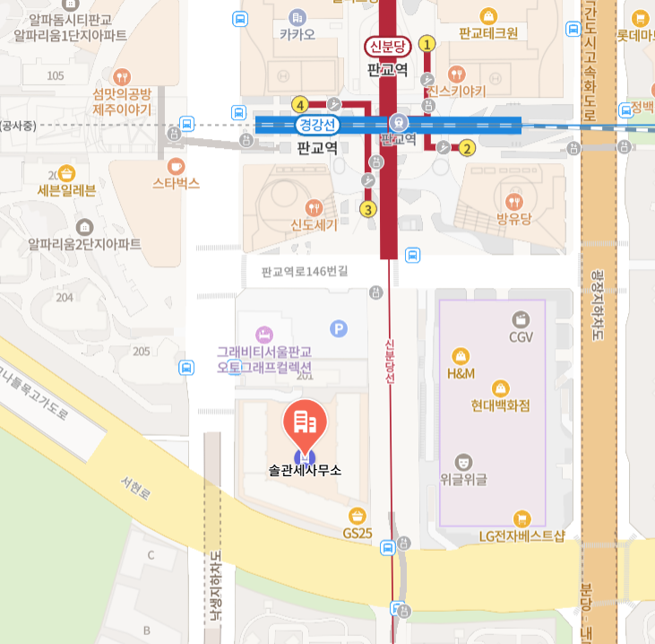 솔 관세사무소 위치 지도